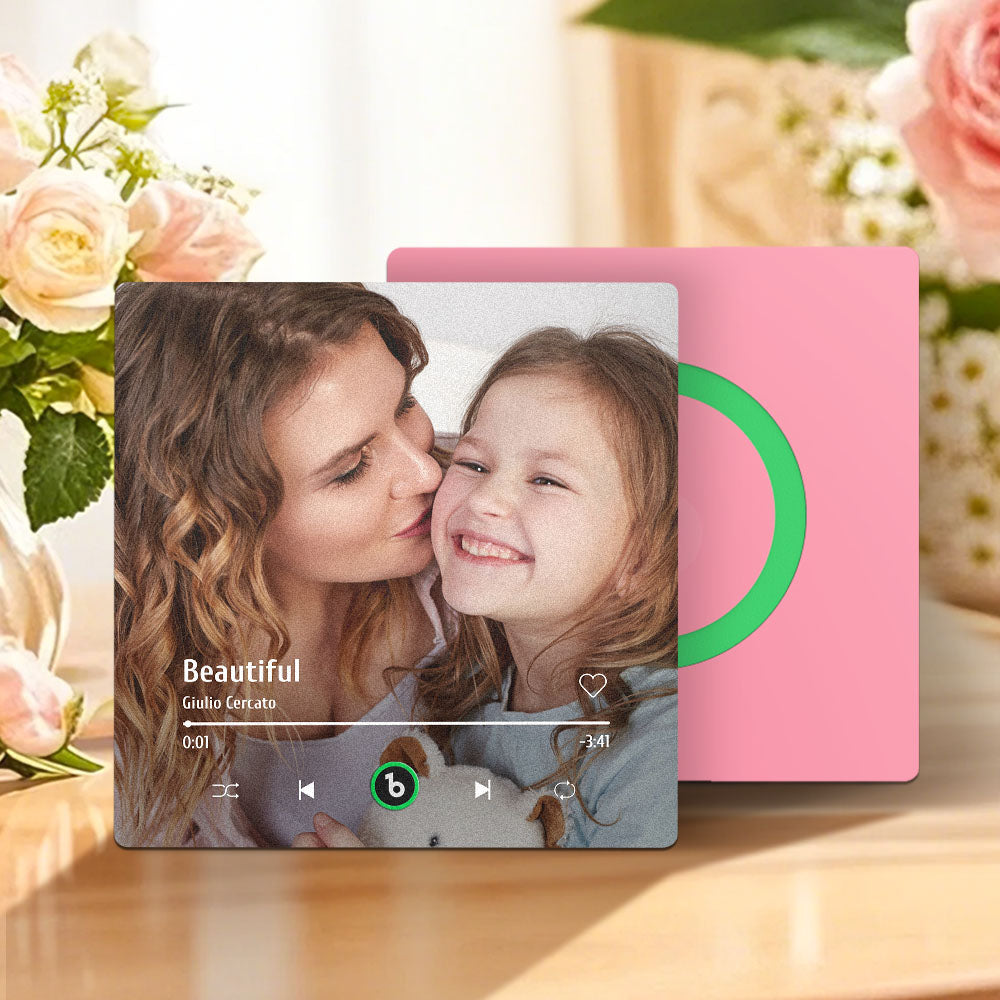 Custom Music Fridge Magnet Colorful Frame Album Fridge Magnet Music Wall Photo Sticker Mother's Day Gifts