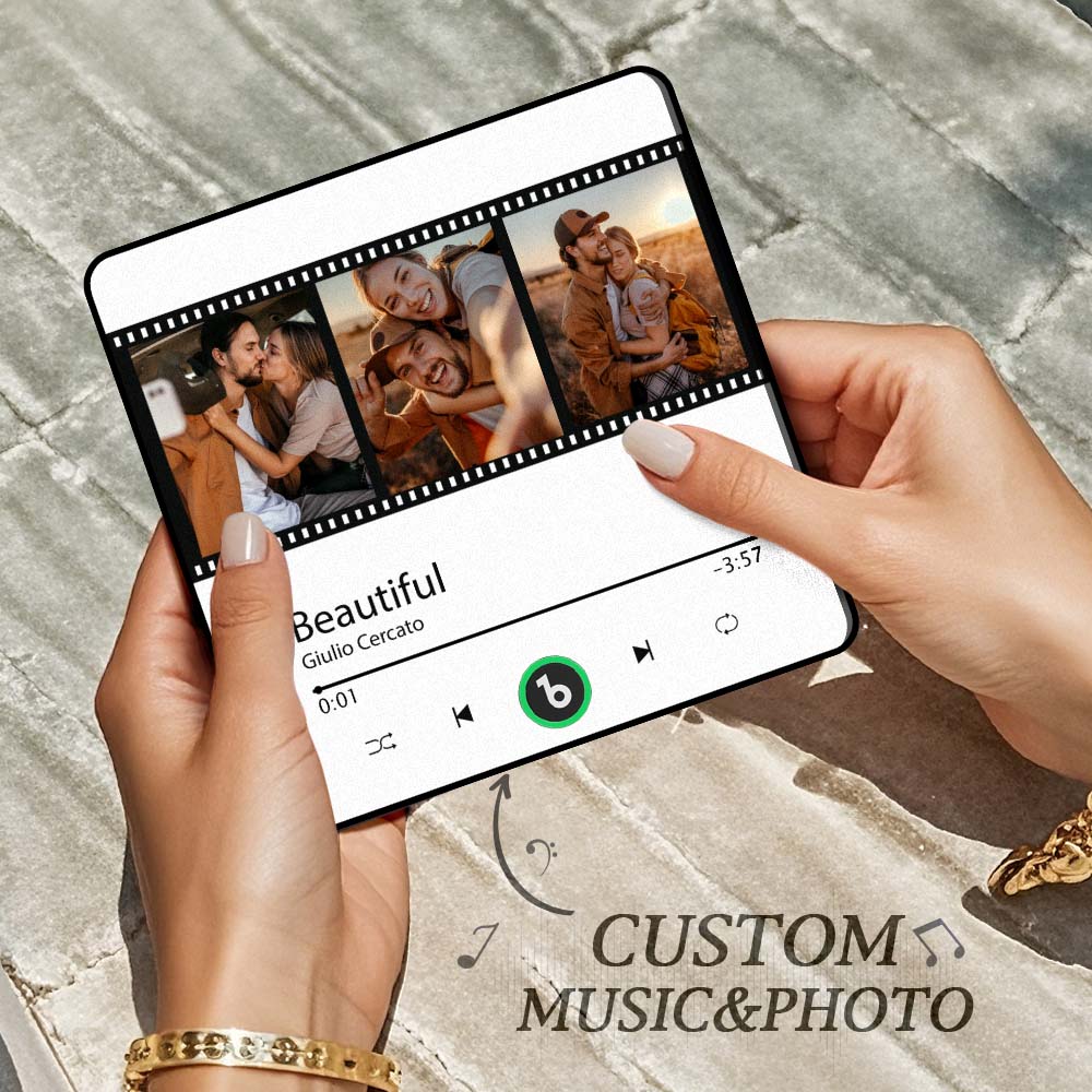 Customized Music Fridge Magnet Personalized Photo Fridge Magnet Can Play Songs and Adjust Volume