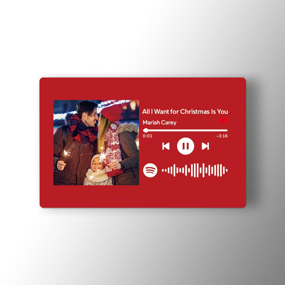 Custom Scannable Spotify Code Photo Wallet Insert Card