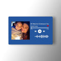 Scannable Music Code Photo Wallet Insert Card Gifts Blue