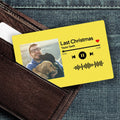 Custom Scannable Music Code Photo Wallet Insert Card Yellow