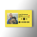 Custom Scannable Spotify Code Photo Wallet Insert Card Yellow