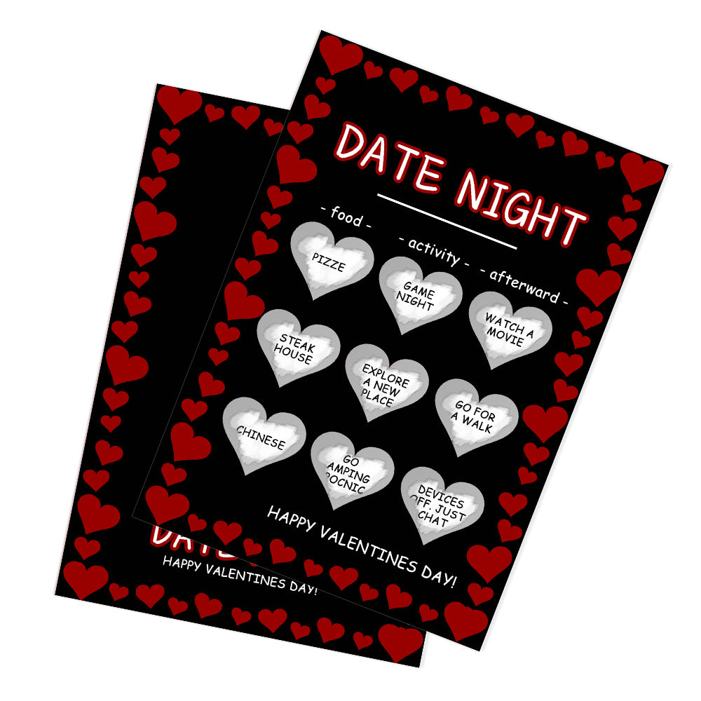 Black Naughty Scratch Card Funny Valentine's Day Scratch off Card
