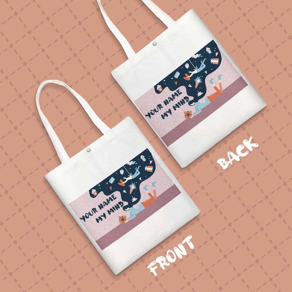 Custom Engraved Hand Bags Shoulder Bag Gifts for Couple