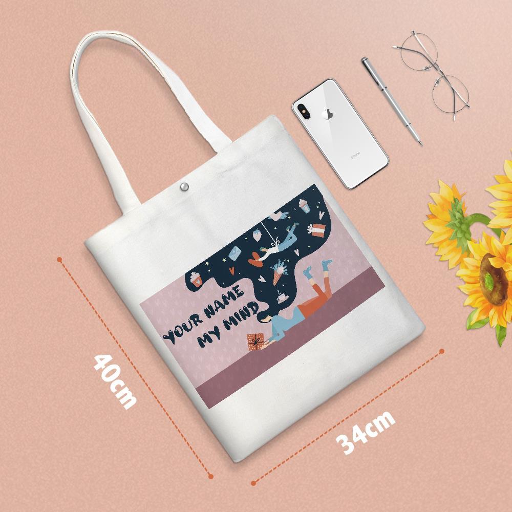 Custom Engraved Hand Bags Shoulder Bag Gifts for Couple