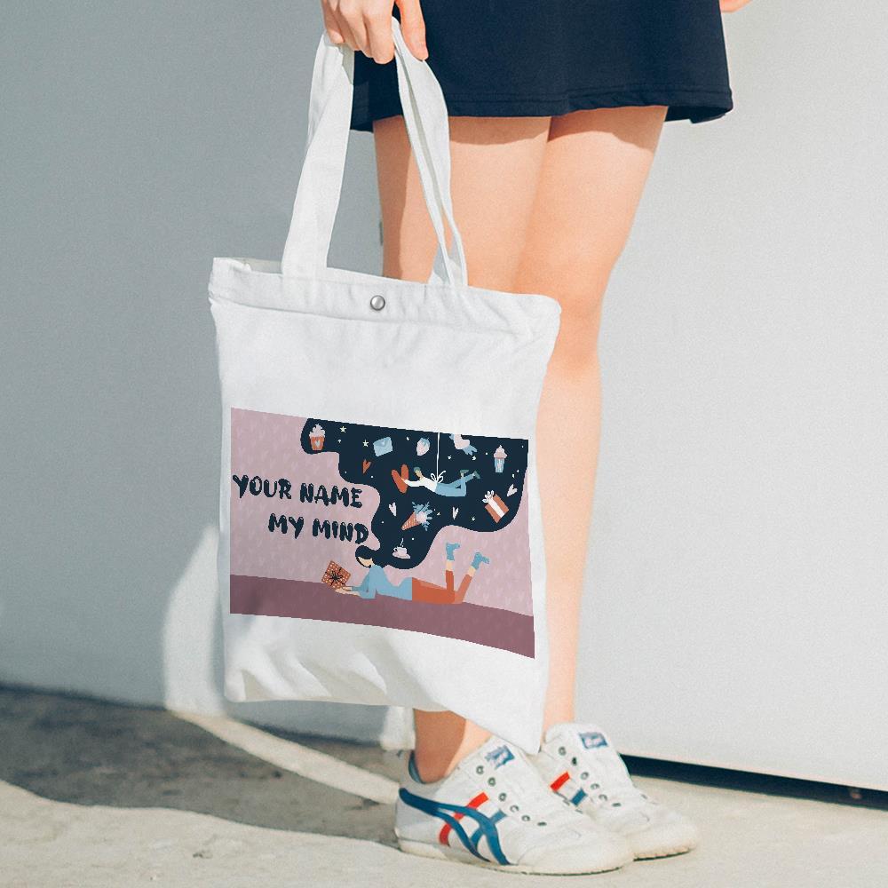 Custom Engraved Hand Bags Shoulder Bag Gifts for Couple