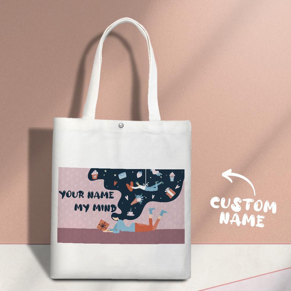Custom Engraved Hand Bags Shoulder Bag Gifts for Couple