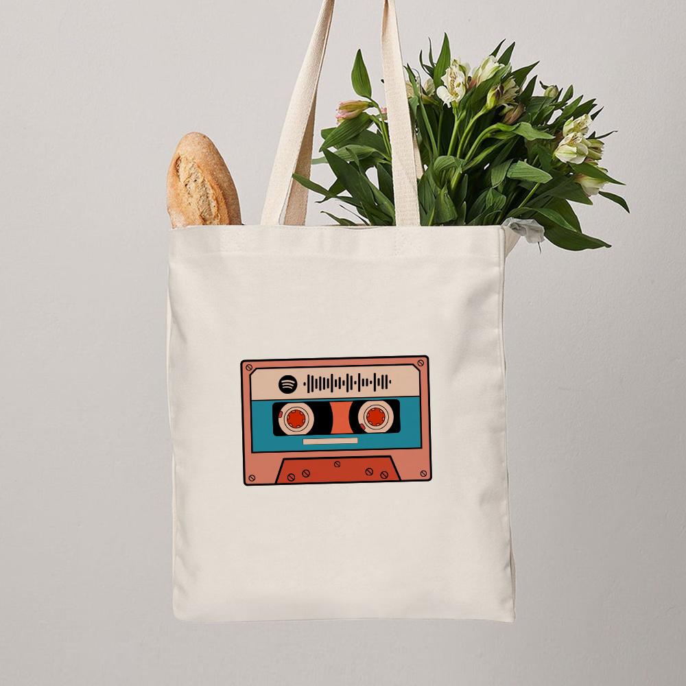 Custom Unisex Spotify Code Tape Bags