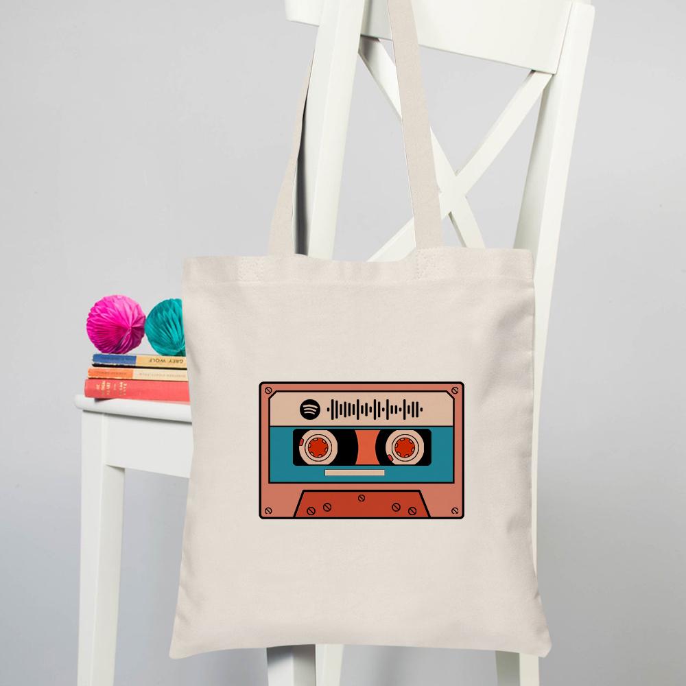 Custom Unisex Spotify Code Tape Bags
