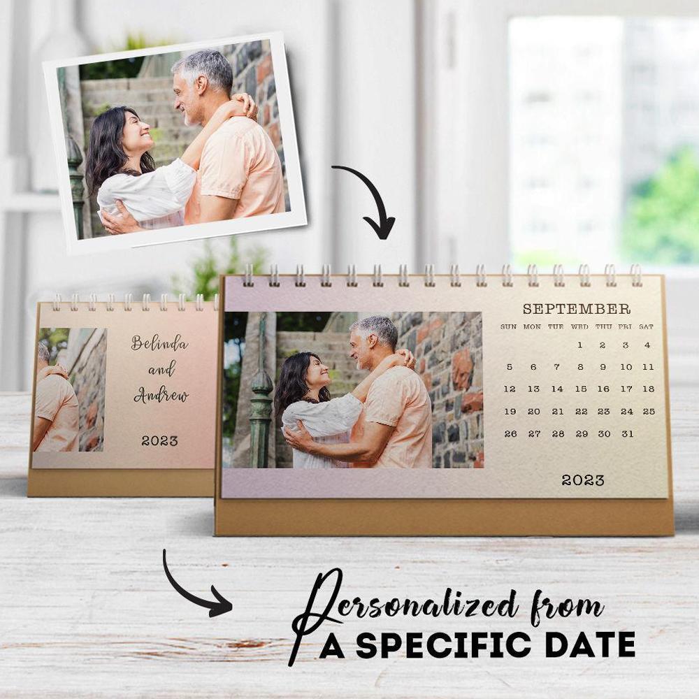 Custom Calendar 2023 Desk Calendar Gifts for Couple