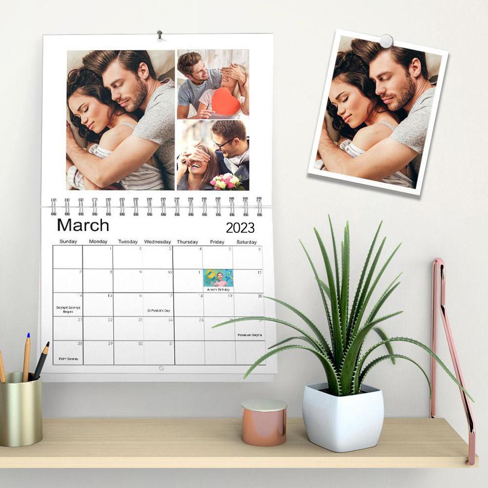 Personalised Calendar 2023 Wall Calendar Home Decor Gift