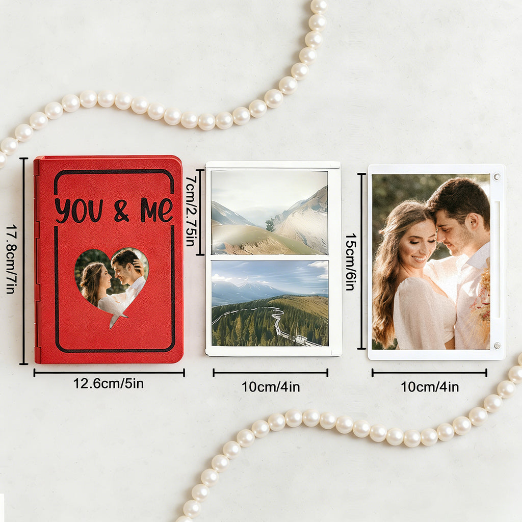 Custom Photo Album with 3D Printing Photo Books with Custom Covers and Spines Expandable Design