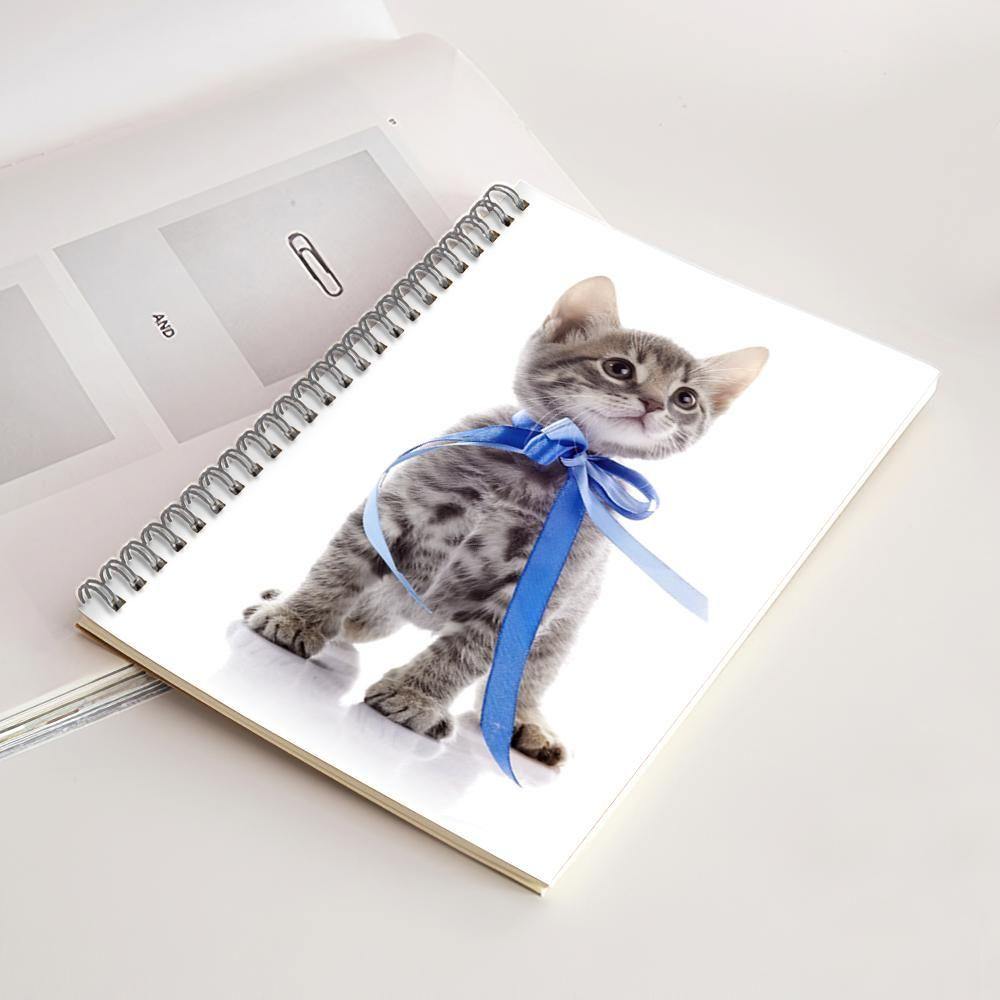 Photo Spiral Notebook Ruled Line Cat Theme-14*21CM