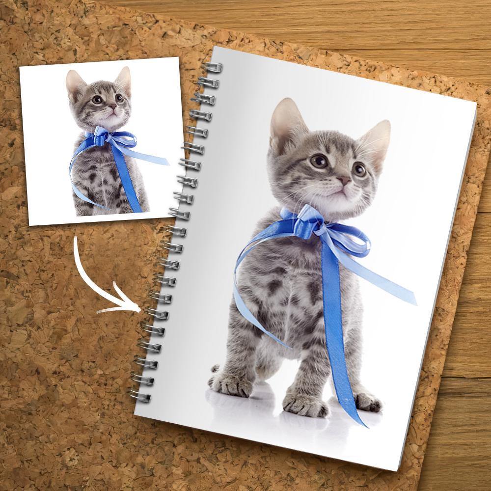 Photo Spiral Notebook Ruled Line Cat Theme-14*21CM