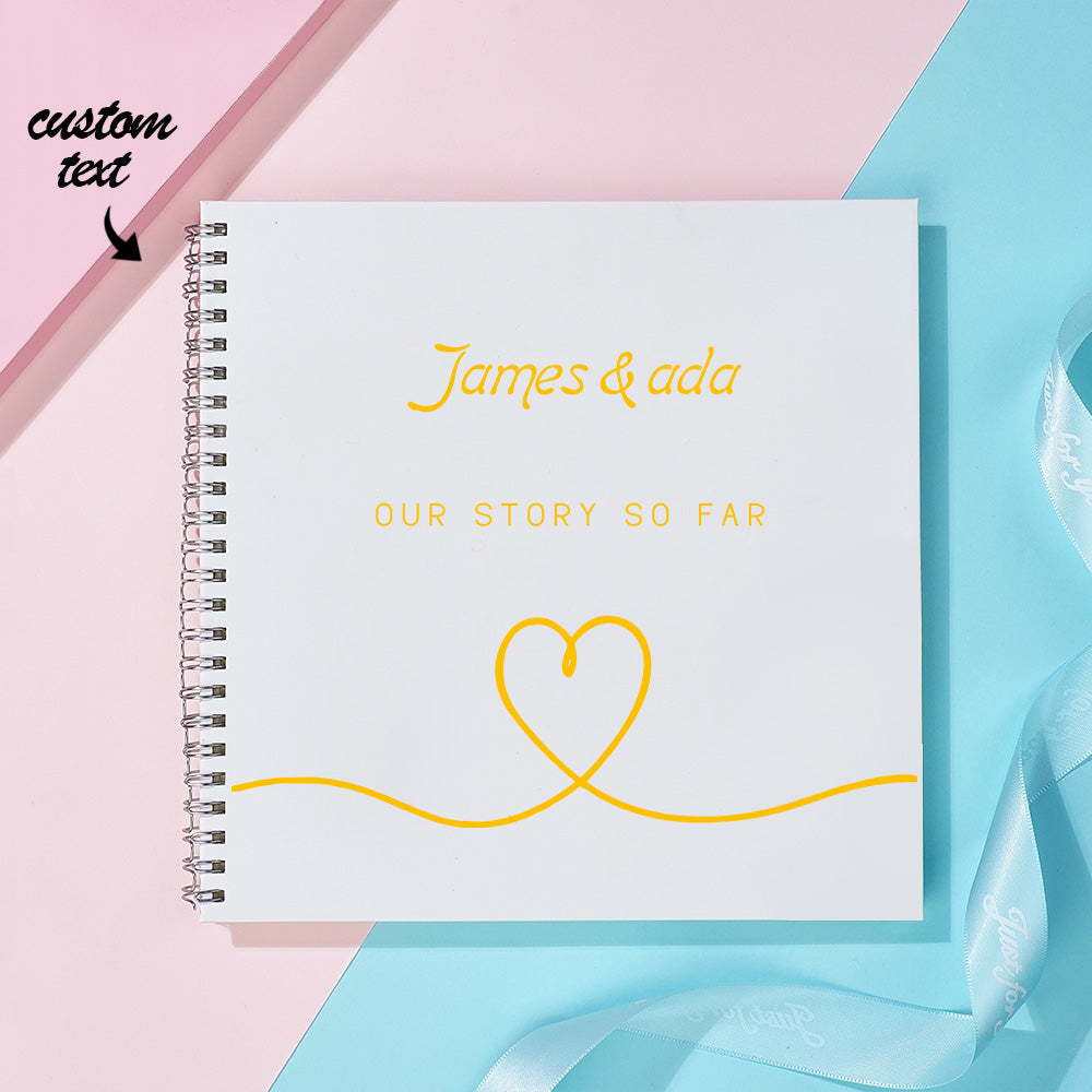 Personalized Text Notebook DIY Diary Portable Pierced Memory Notebook