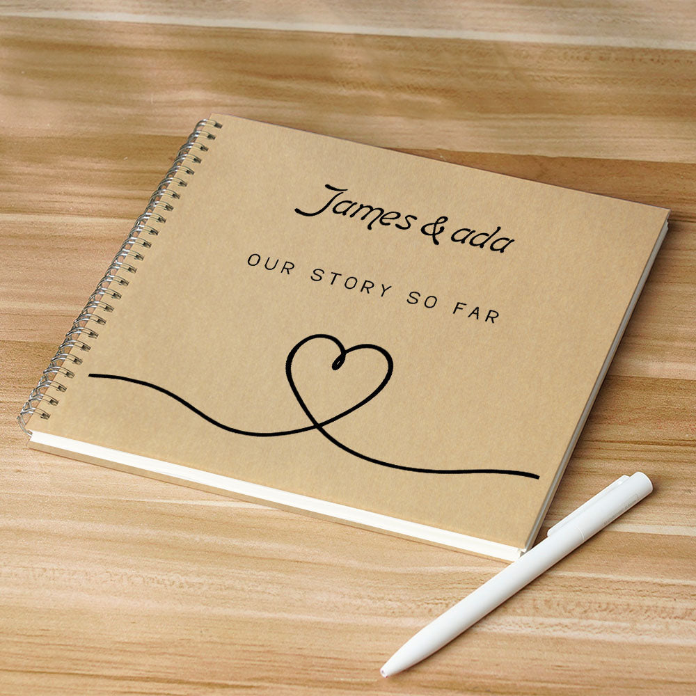 Personalized Text Notebook DIY Diary Portable Pierced Memory Notebook