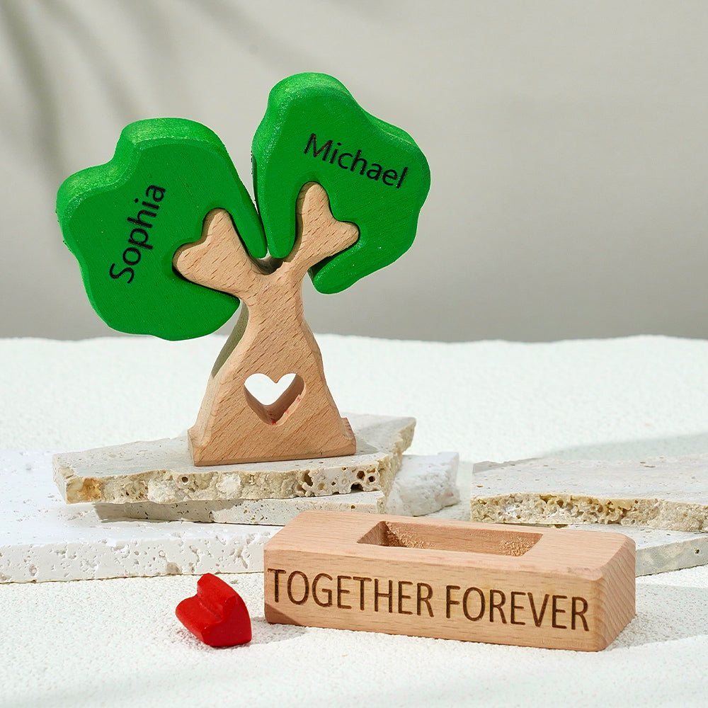 Personalized Wooden Family Tree Puzzle Mother's Day Gifts Custom Names Home Decor House Warming Gifts For Family