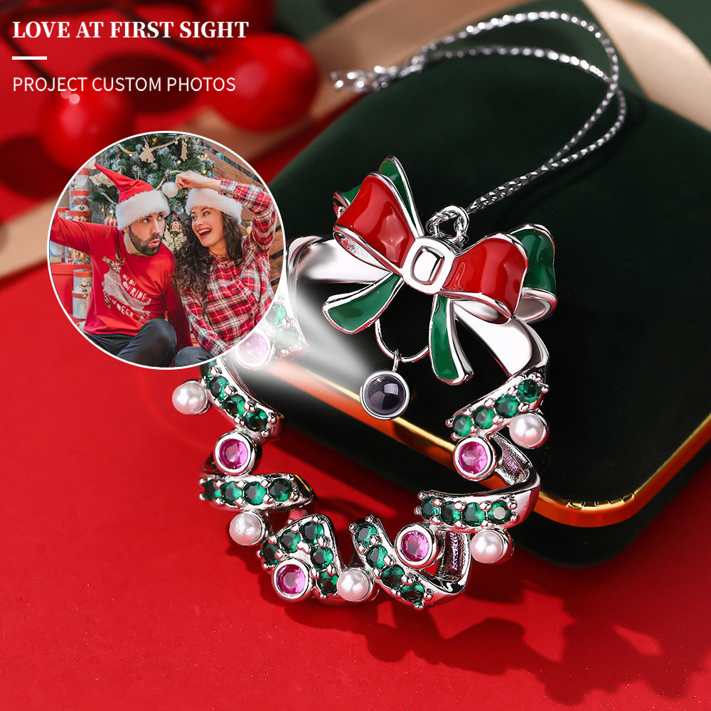 Personalized Photo Projection Ornaments Star Christmas Tree Christmas Gifts
