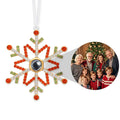 Personalized Christmas Snowflake Photo Ornament Custom Projection Ornaments Christmas Gifts
