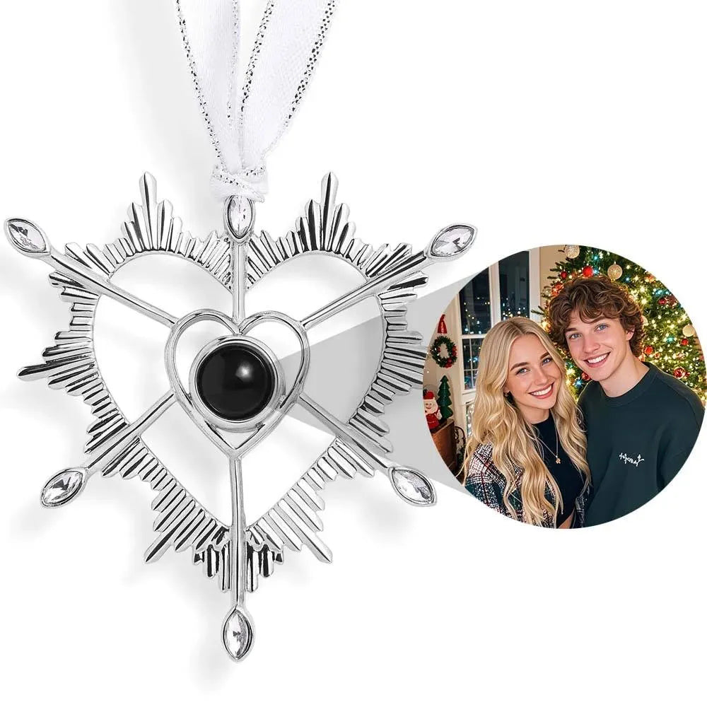 Personalized Projection Ornament Custom Photo Angel Christmas Ornament Gifts Christmas Tree Decoration