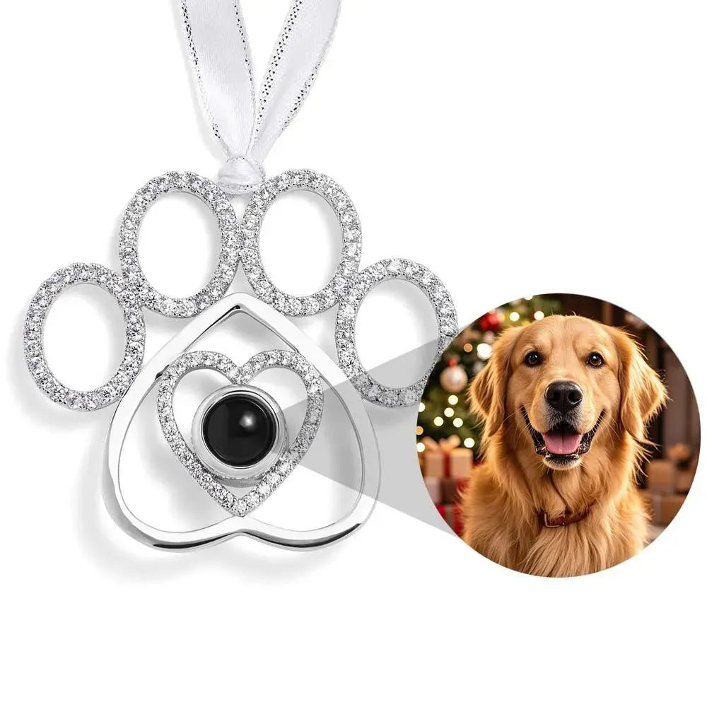 Personalized Projection Ornament Custom Photo Angel Christmas Ornament Gifts Christmas Tree Decoration