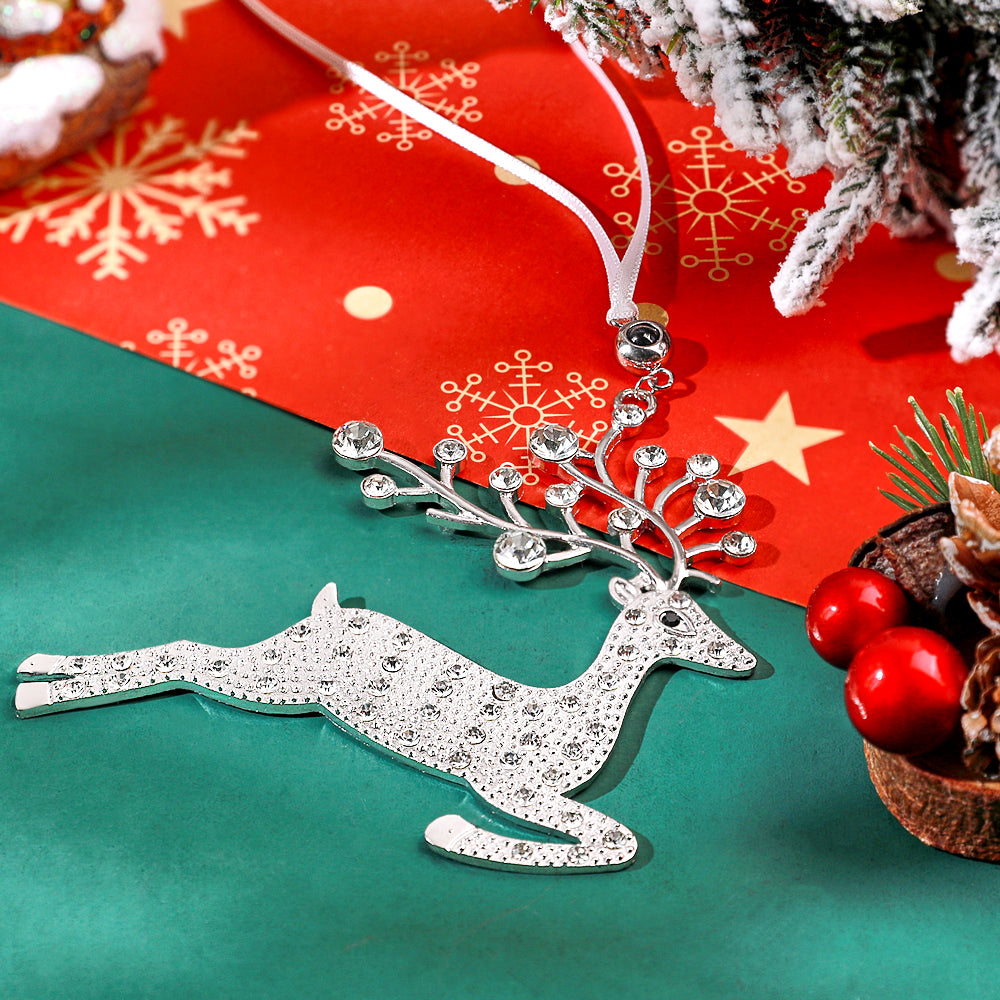 Personalized Christmas Projection Ornaments Star Shape for Christmas Tree Custom Photo Ornaments Christmas Gifts For Family For Lover