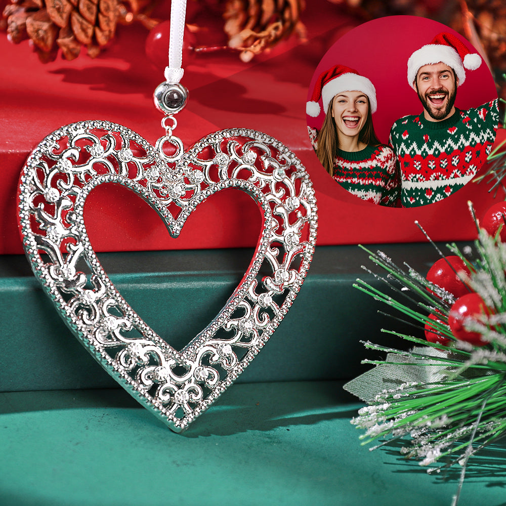 Personalized Christmas Projection Ornaments Elk Shape for Christmas Tree Custom Photo Ornaments Christmas Gifts For Family For Lover