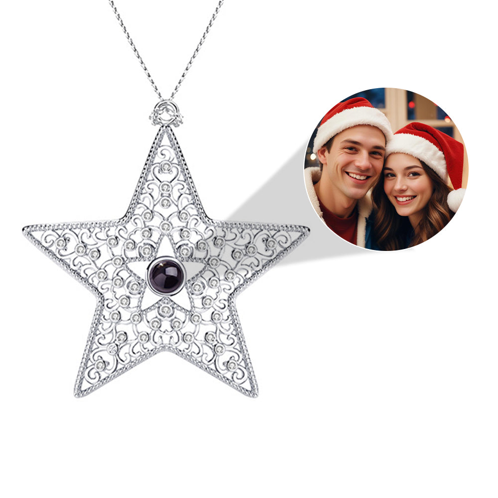 Personalized Photo Projection Ornaments Christmas Star Christmas Gifts