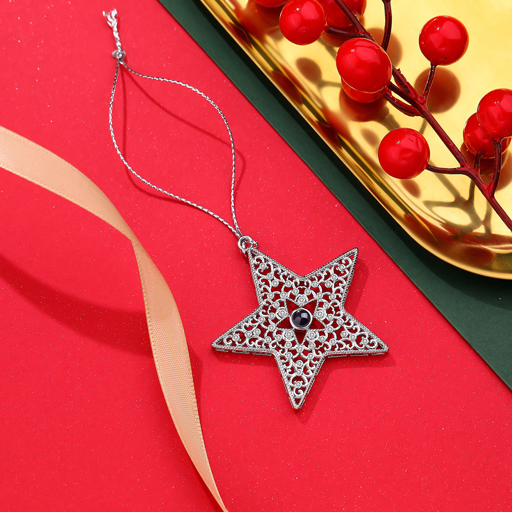 Personalized Photo Projection Ornaments Christmas Star Christmas Gifts