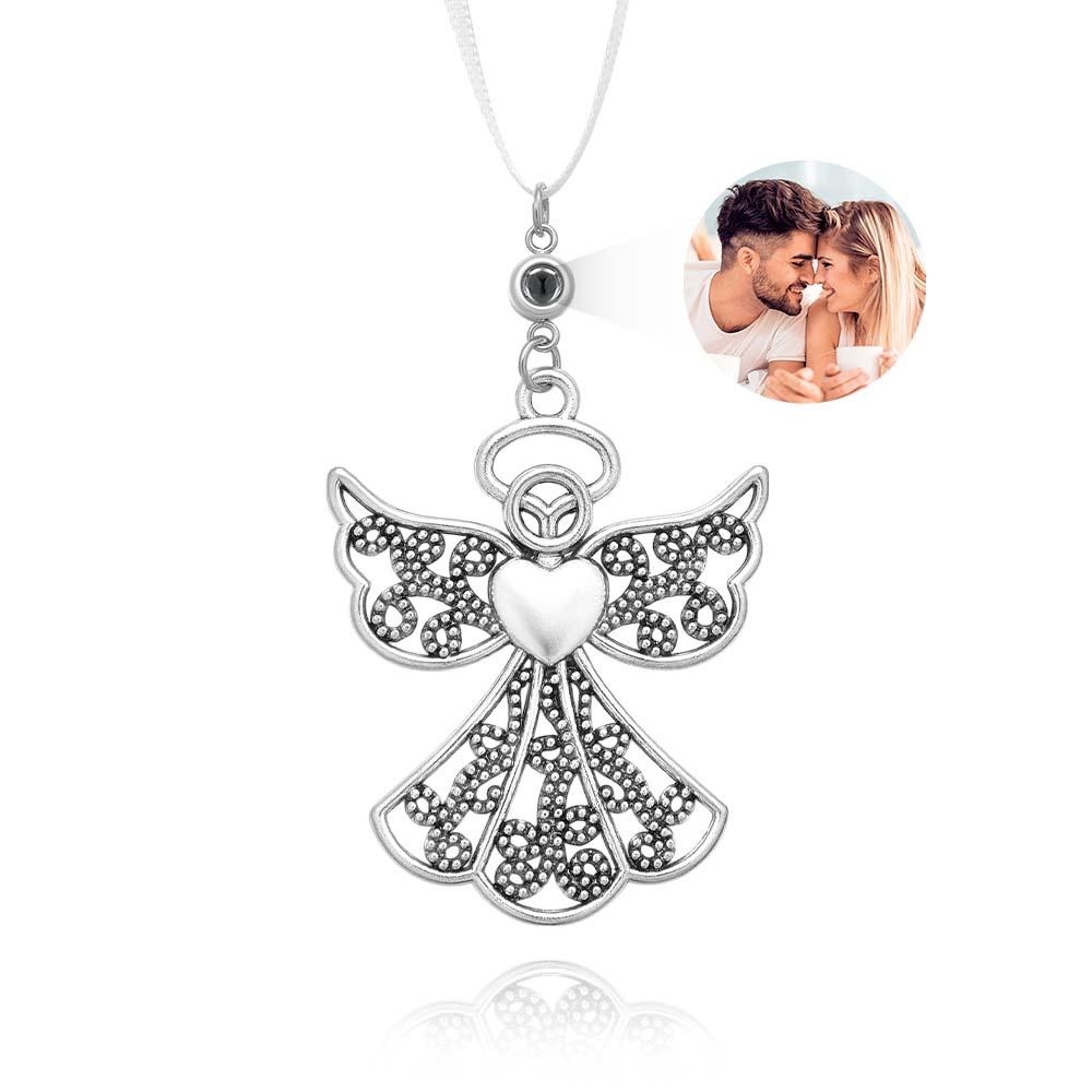 Personalized Photo Projection Ornaments Angel Ornaments Christmas Tree Ornaments Christmas Gifts