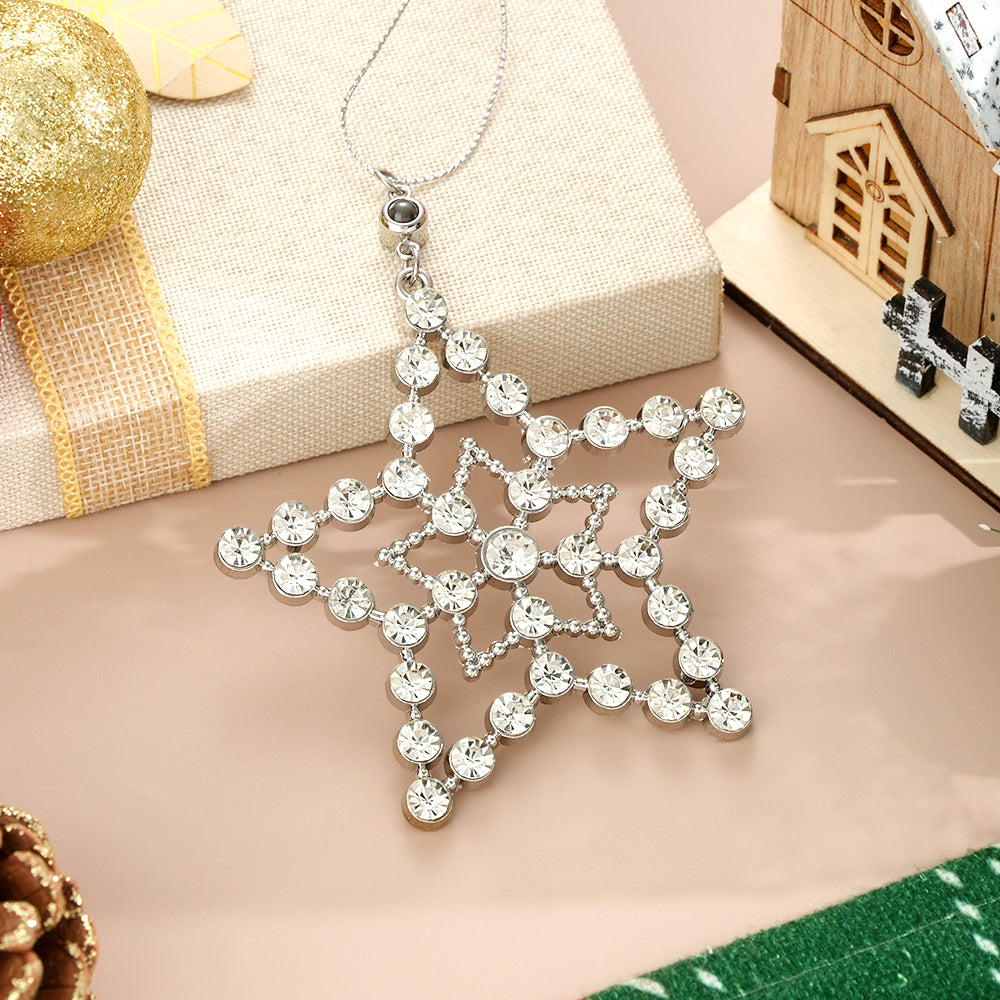 Personalized Photo Projection Ornaments Snowman Ornament Christmas Tree Ornaments Christmas Gifts