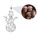 Personalized Photo Projection Ornaments Snowman Ornament Christmas Tree Ornaments Christmas Gifts