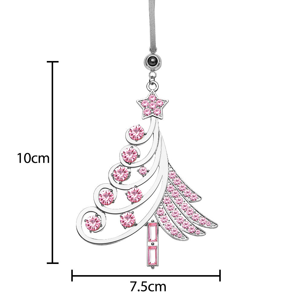 Personalized Photo Projection Ornaments Colorful Christmas Tree Diamond Ornament Christmas Gifts