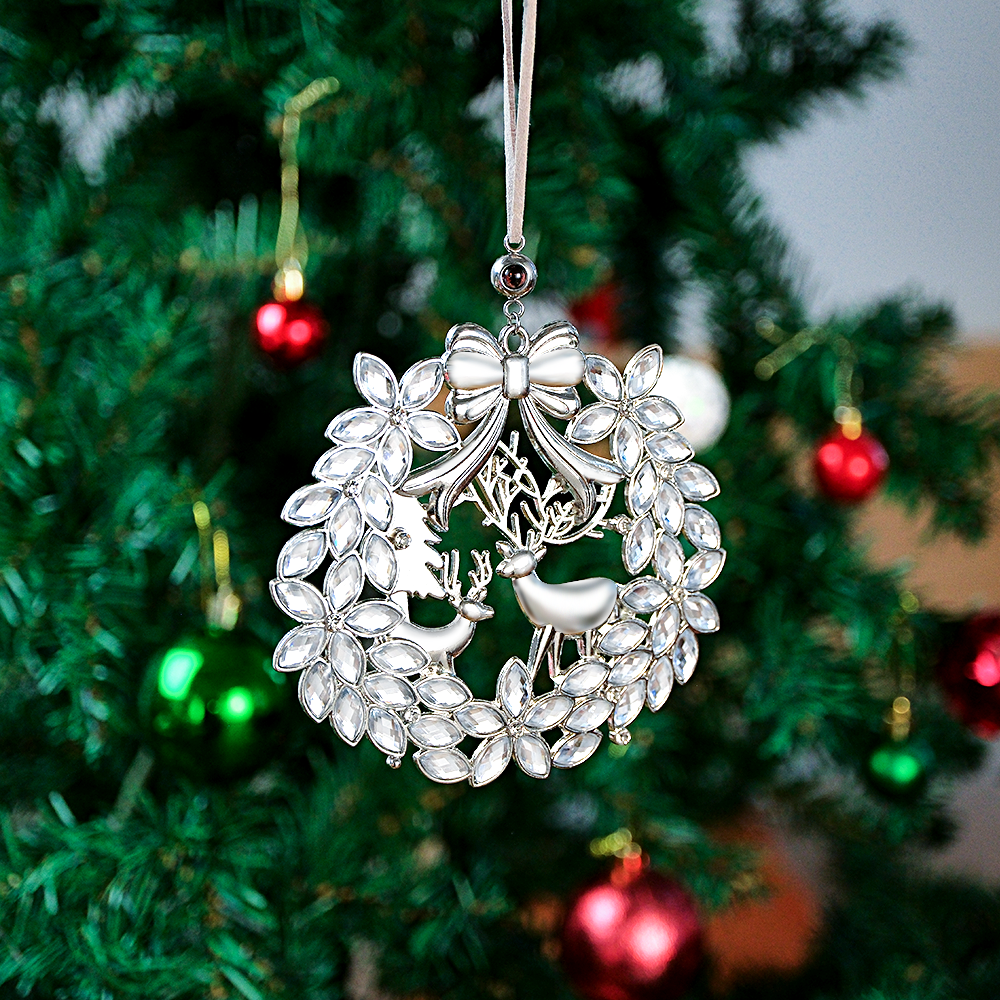 Personalized Photo Projection Ornaments Snowflake Ornament Christmas Tree Ornaments Christmas Gifts