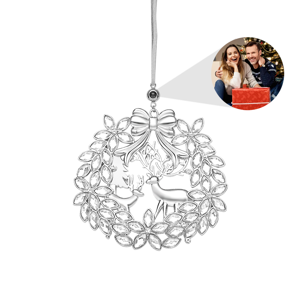 Personalized Photo Projection Ornaments Elk Ornament Christmas Tree Ornaments Christmas Gifts