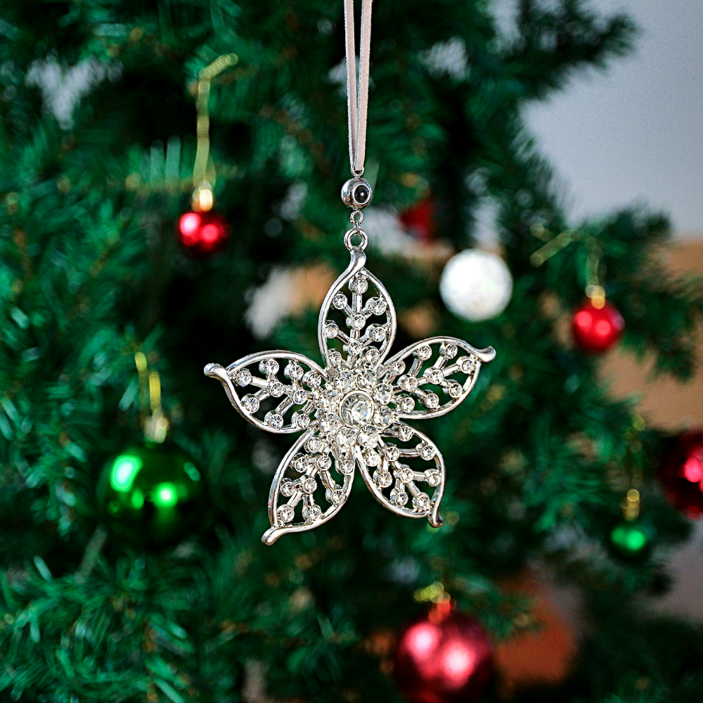 Personalized Photo Projection Ornaments Flowers Ornament Christmas Tree Ornaments Christmas Gifts