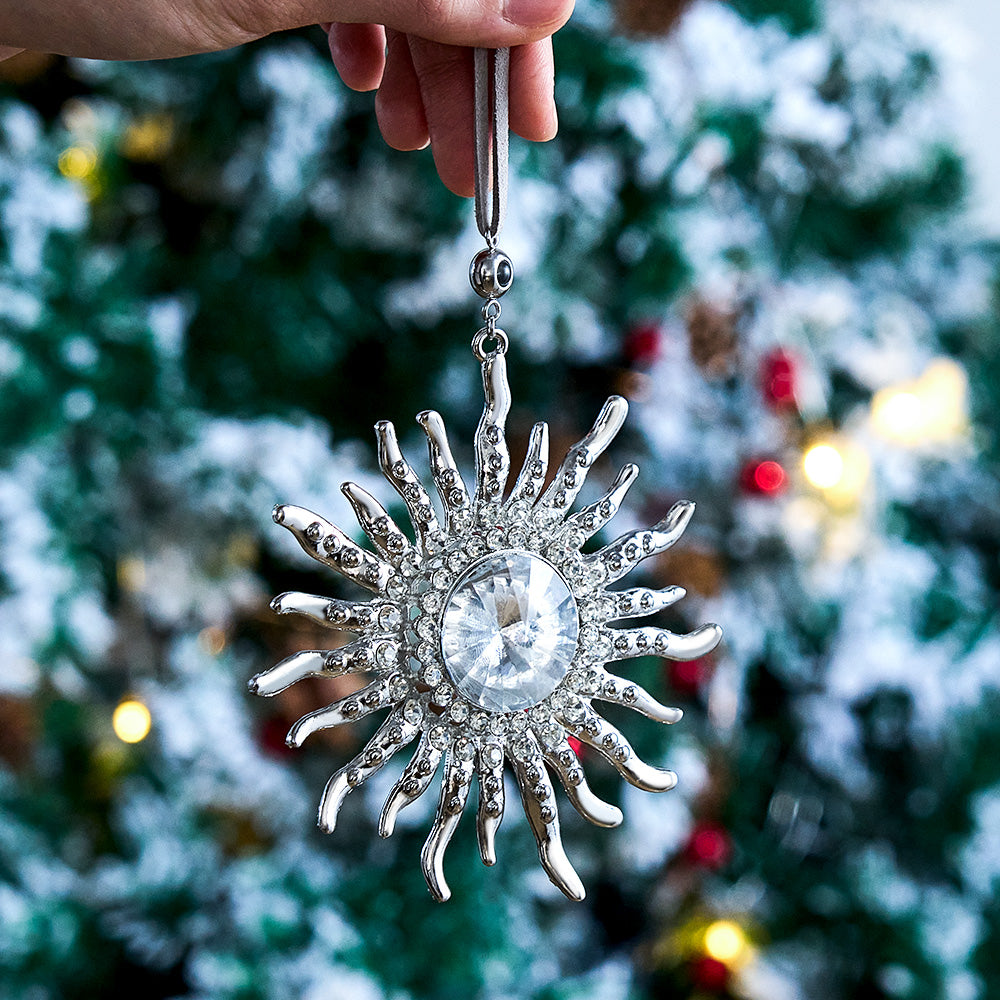 Personalized Photo Projection Ornaments Sun Moon Circle Style Ornaments Christmas Pendants Tree Decoration Ornaments for Christmas Gifts