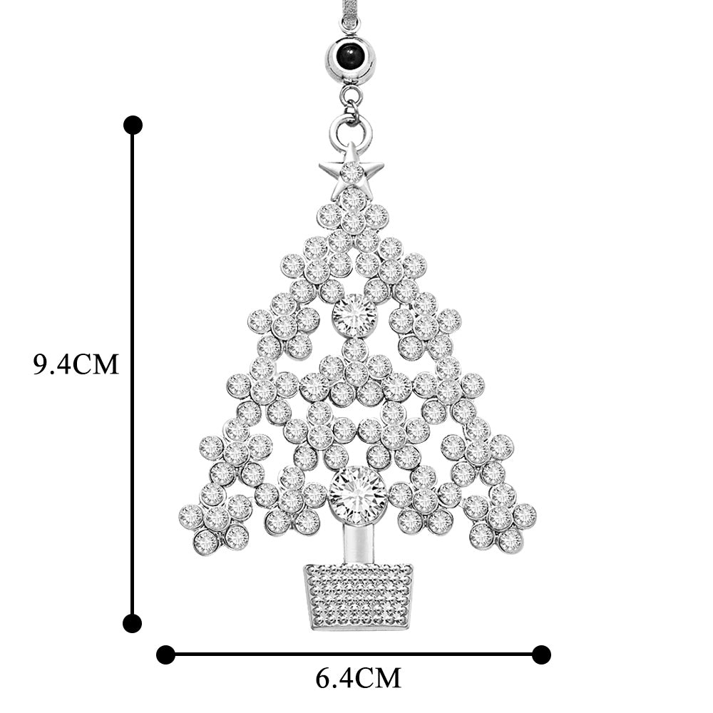 Personalized Photo Projection Ornaments Metal Christmas Tree Decoration Ornaments for Christmas Gifts