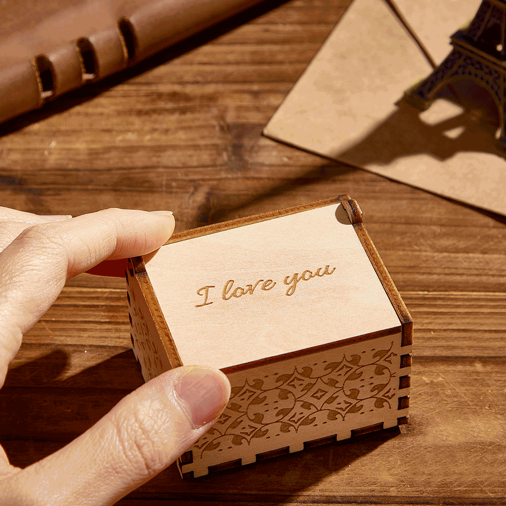 Custom Digital Music Box Any Song Tune or Voice Personalized Wooden Photo Music Box with Text Christmas Gifts