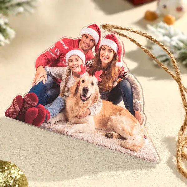 Family Photo Customized Ornament Family Forever - Personalized Photo Ornament - Christmas Gift For Family Members