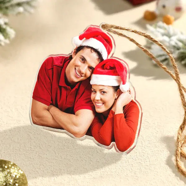 Family Photo Customized Ornament Family Forever - Personalized Photo Ornament - Christmas Gift For Family Members
