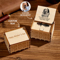 Custom Photo and Text Digital Music Box Any Song Tune or Voice Personalized Wooden Photo Music Box Mother's Day Gift
