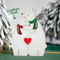 Custom Names Hugging Bear Family Acrylic Bear Family Puzzle Home Decor Christmas Gifts