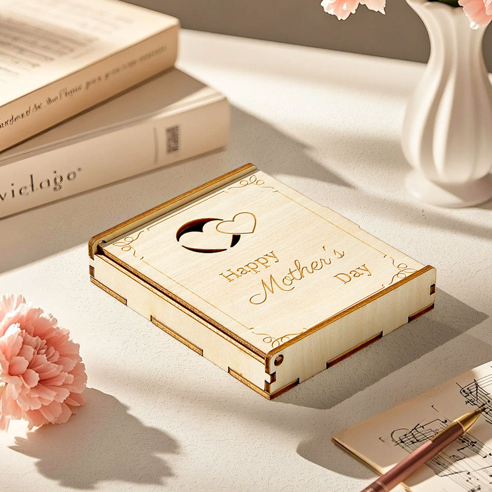 Best Music Gift Box for Girlfriend Custom Photo Music Box with Any Song or Your Voice Mother's Day Gift