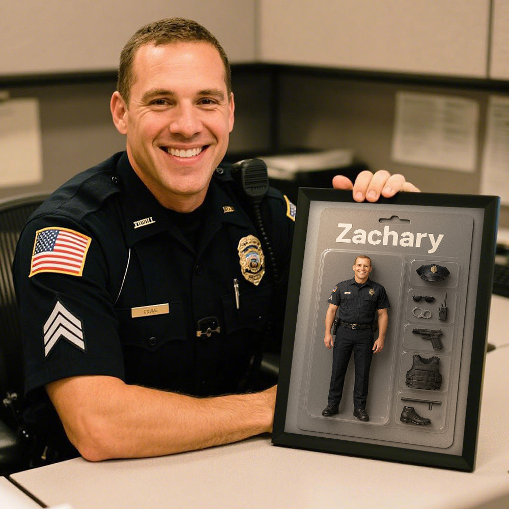 Fully Body Custom Action Figure Portraits | Personalized Toy Box Art | Custom Photo Frame Decorations | The Greatest Man