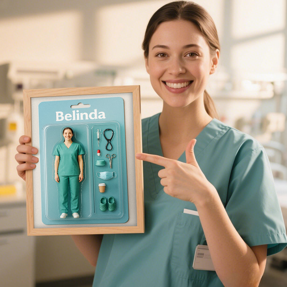 Fully Body Custom Action Figure Portraits | Personalized Toy Box Art | Custom Photo Frame Decorations | The Greatest Man