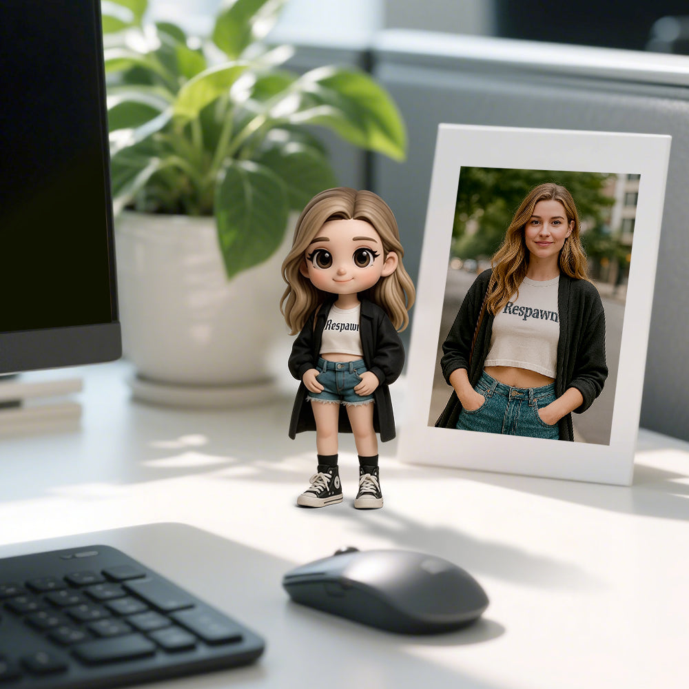 Custom 3D Mini Figure from Your Photo Personalized Desk Toy for Office Decor