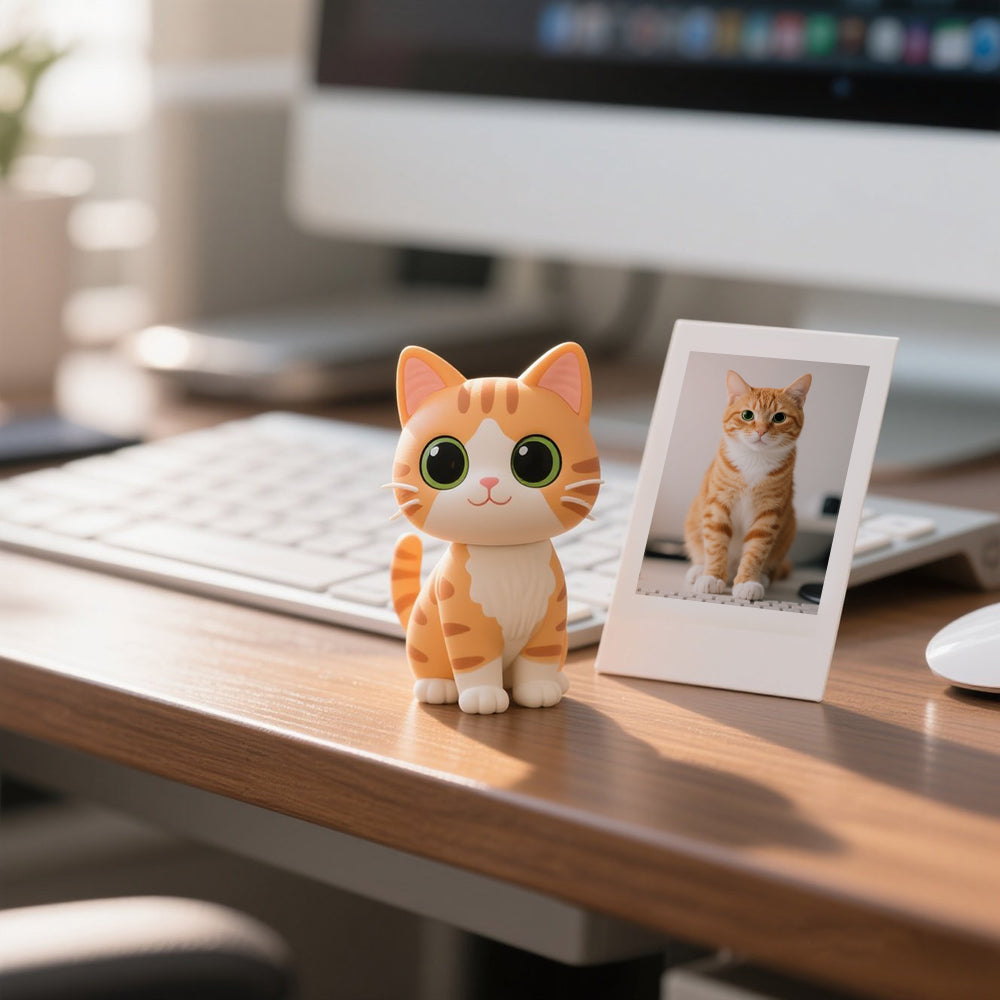 Custom 3D Mini Figure from Your Photo Personalized Desk Toy for Office Decor