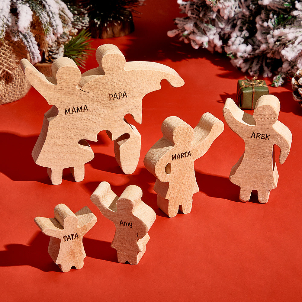Personalized Wooden Family Puzzle Decor Custom Name Gifts for any Occasion