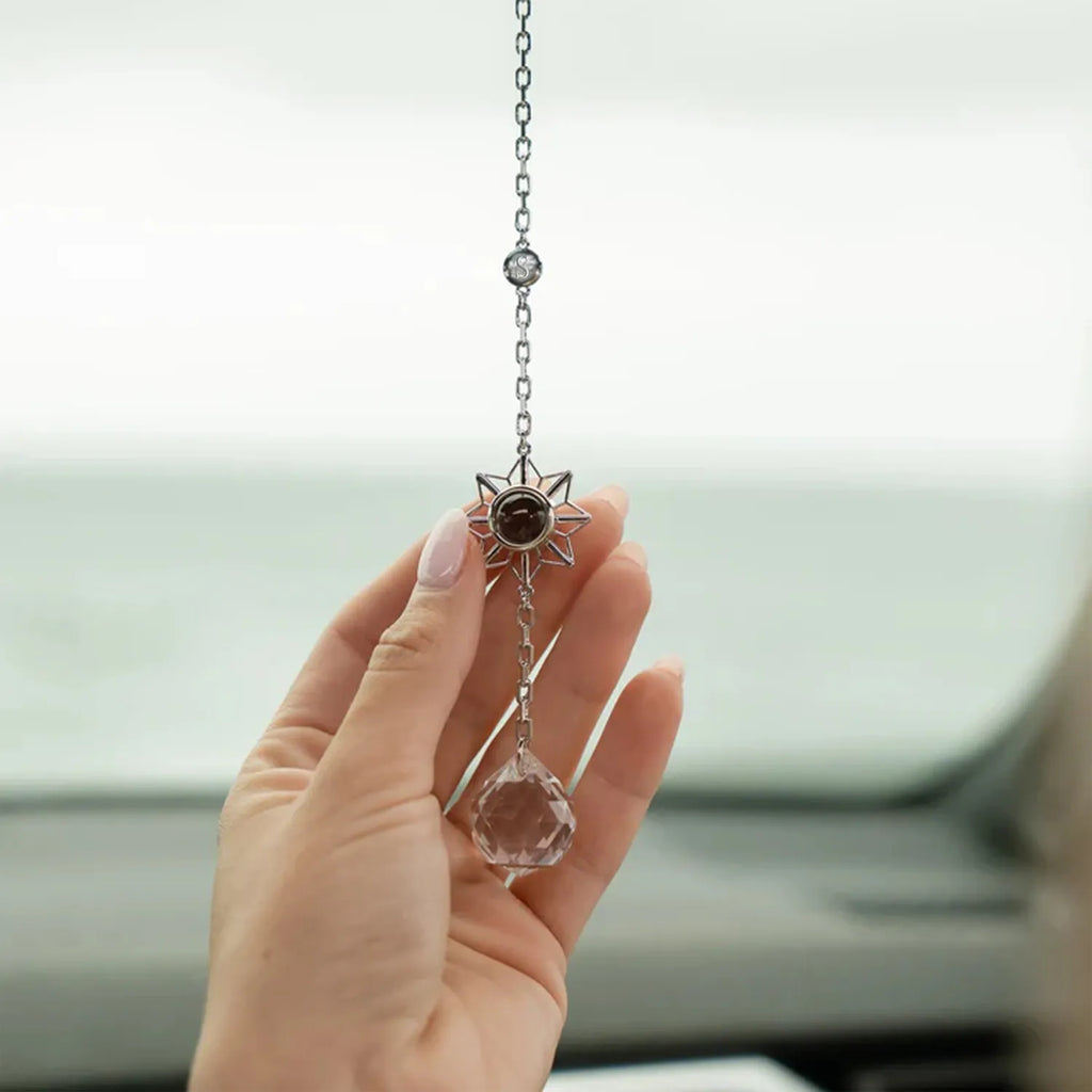 Personalized Butterfly Photo Sun Catcher Projection Ornament Car Decor
